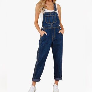 Classic Blue Women's Denim Overalls